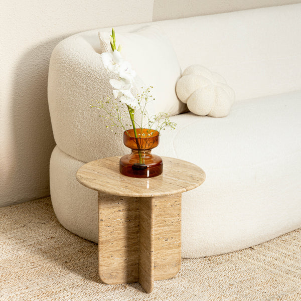 Norge Marble Table - Travertine