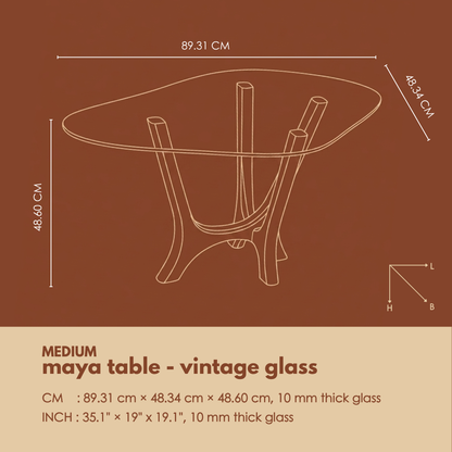 Maya Coffee Table — Vintage Glass