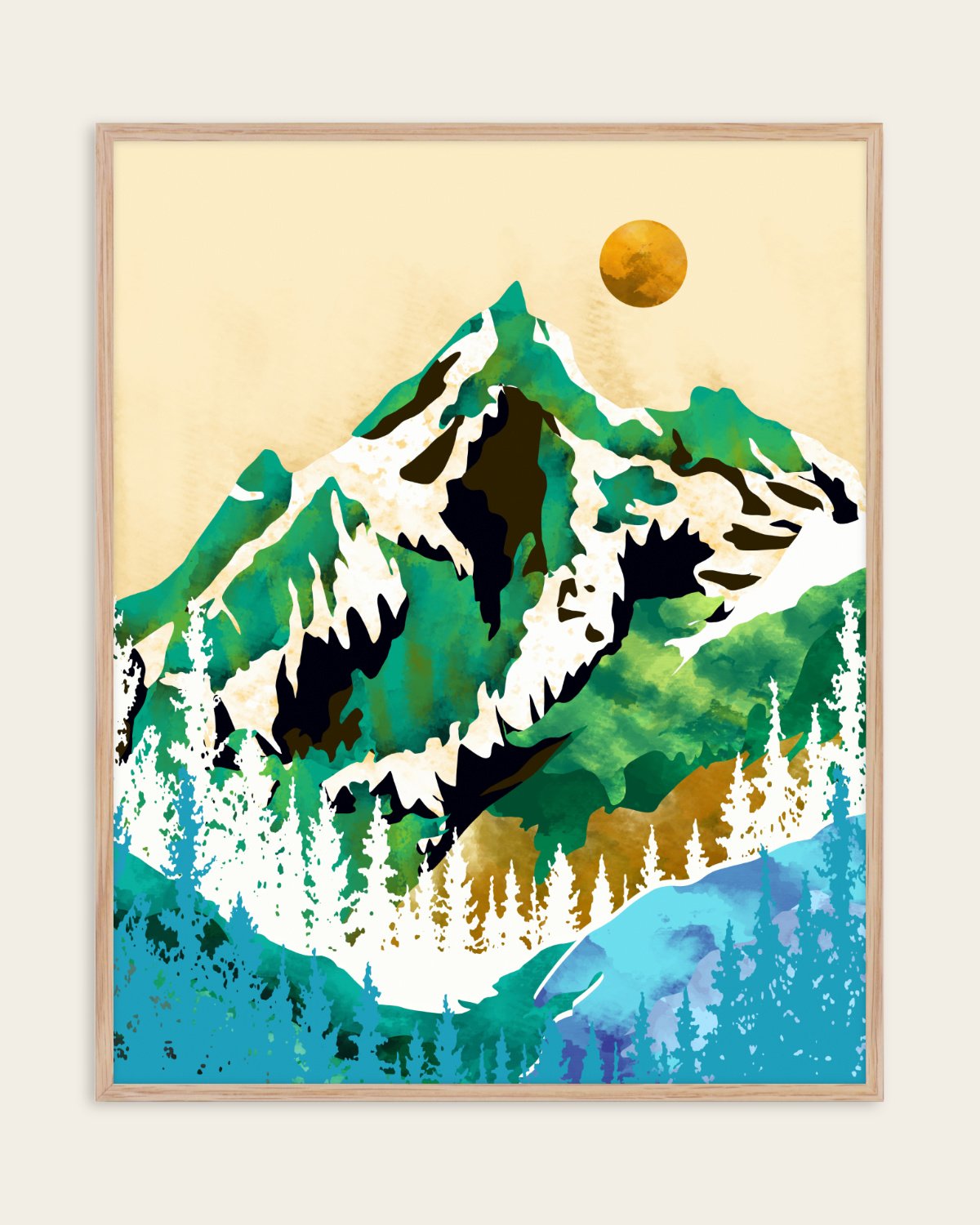 Grass Is Greener Where It Is Loved — Nordic — Abstract wall art print