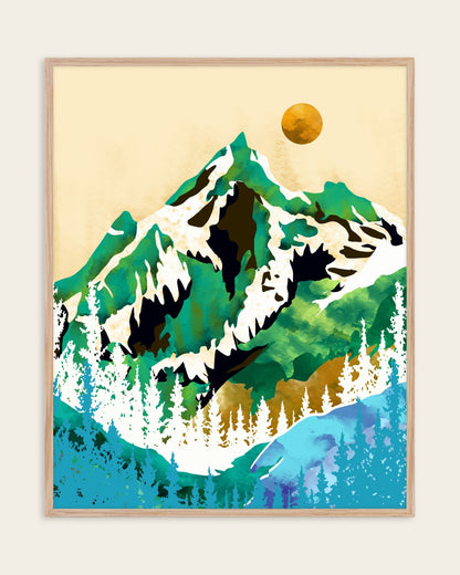 Grass Is Greener Where It Is Loved — Nordic — Abstract wall art print