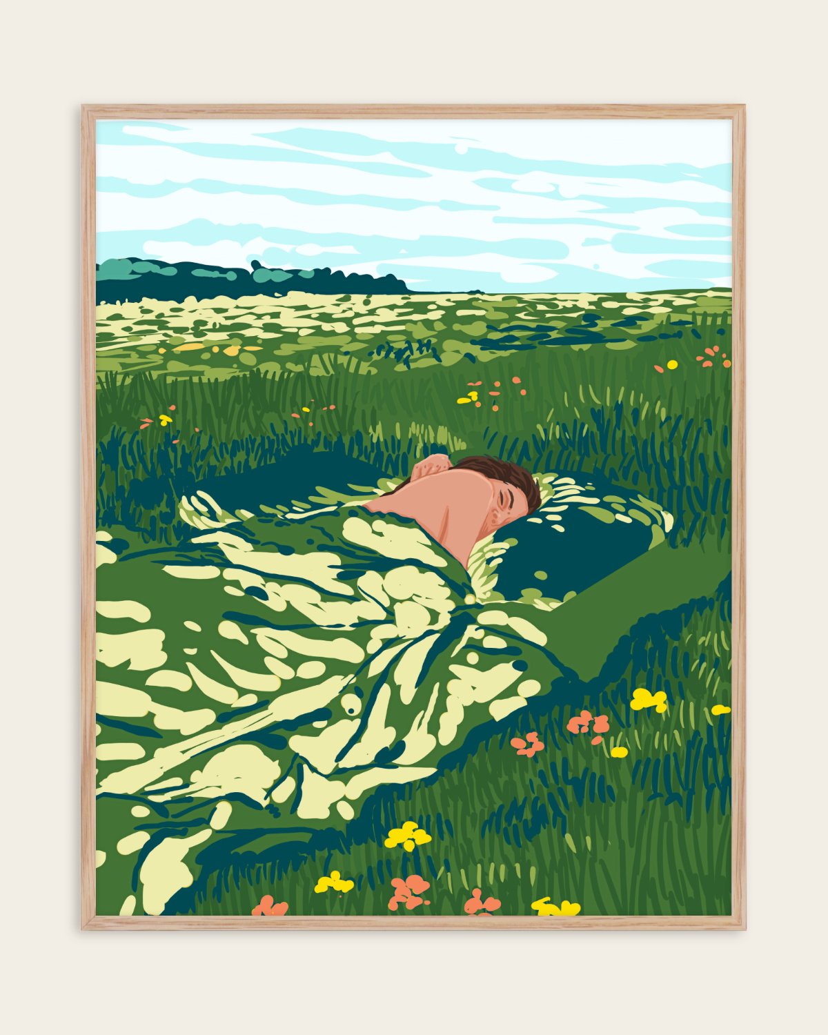 How To Take A Nap — Landscape wall art print