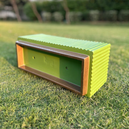 Small Fluted Planter Box With Base