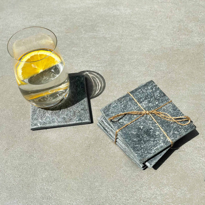Slate Coasters | Set of 4 | Natural Stone