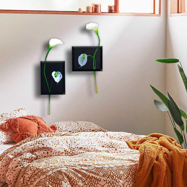 3D Wall Art: Cala Lily Vertical Frame