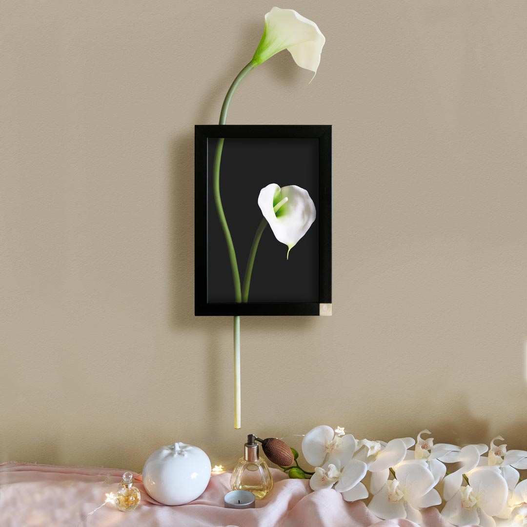 3D Wall Art: Cala Lily Vertical Frame