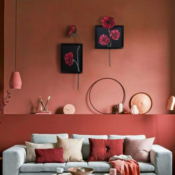 Wall Art: Flower Poppy (Horizontal)