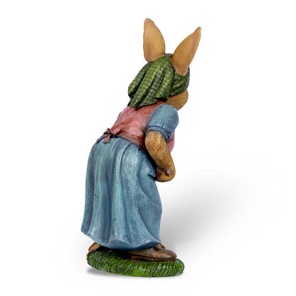 Ms Cleaning Rabbit Lady I Garden Decor