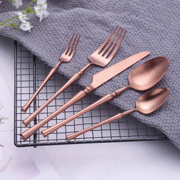 Grace Rose Gold Cutlery - Set of 5