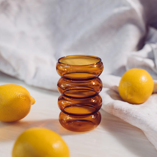 Amber Ring Cocktail Glasses | Set Of 2