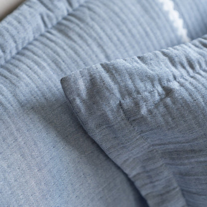 Linea Reversible Bedspread Set - Blue