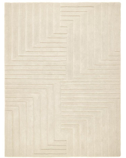 Liner Wool Rug | Popyuli