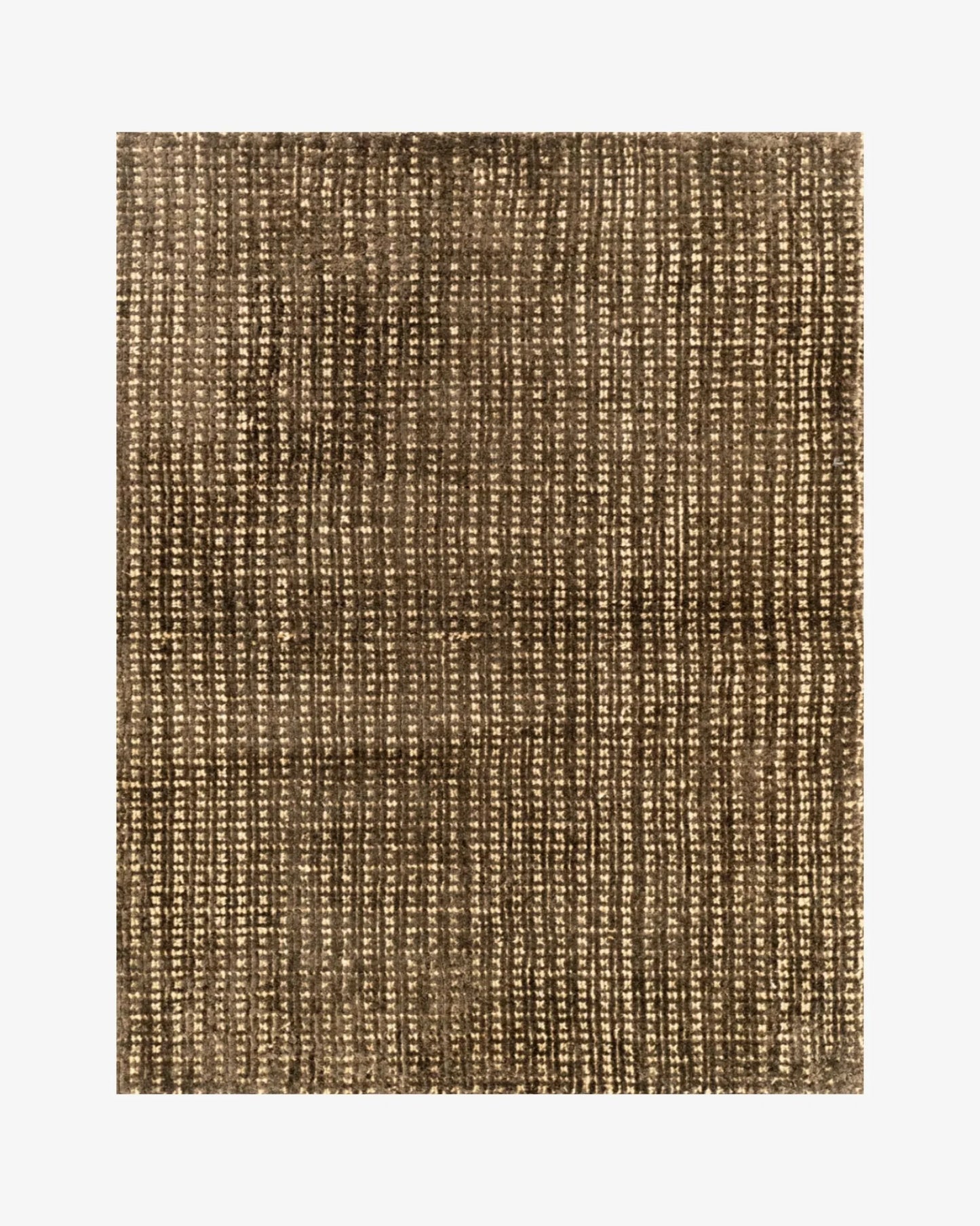 Meraki Jute & Silk Rug / Chocolate | Popyuli