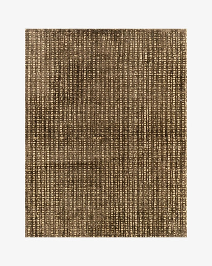 Meraki Jute & Silk Rug / Chocolate | Popyuli