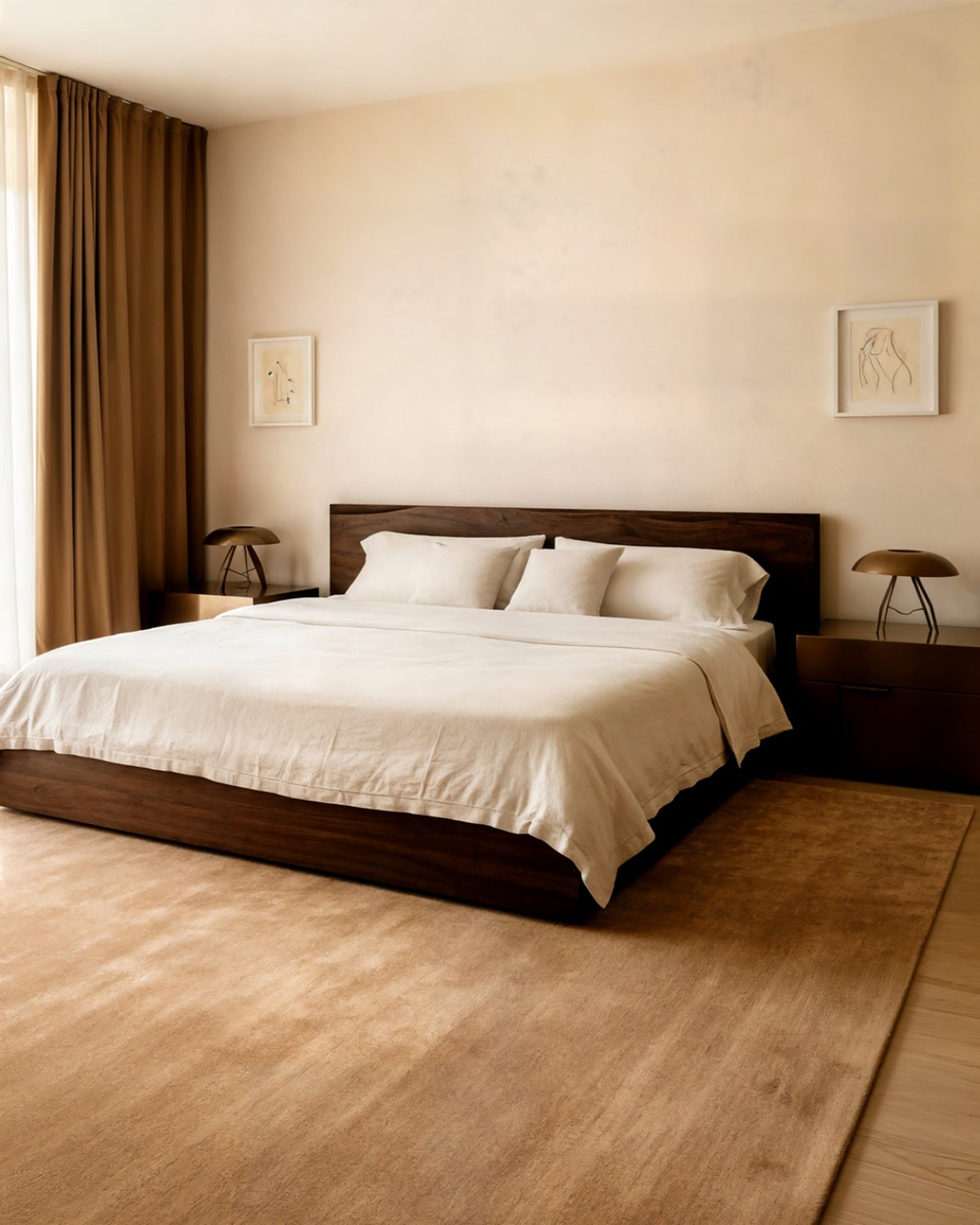 Plush Wool Rug / Camel | Popyuli
