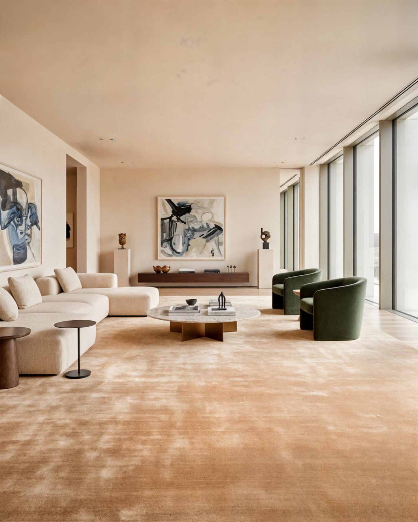 Plush Wool Rug / Camel | Popyuli