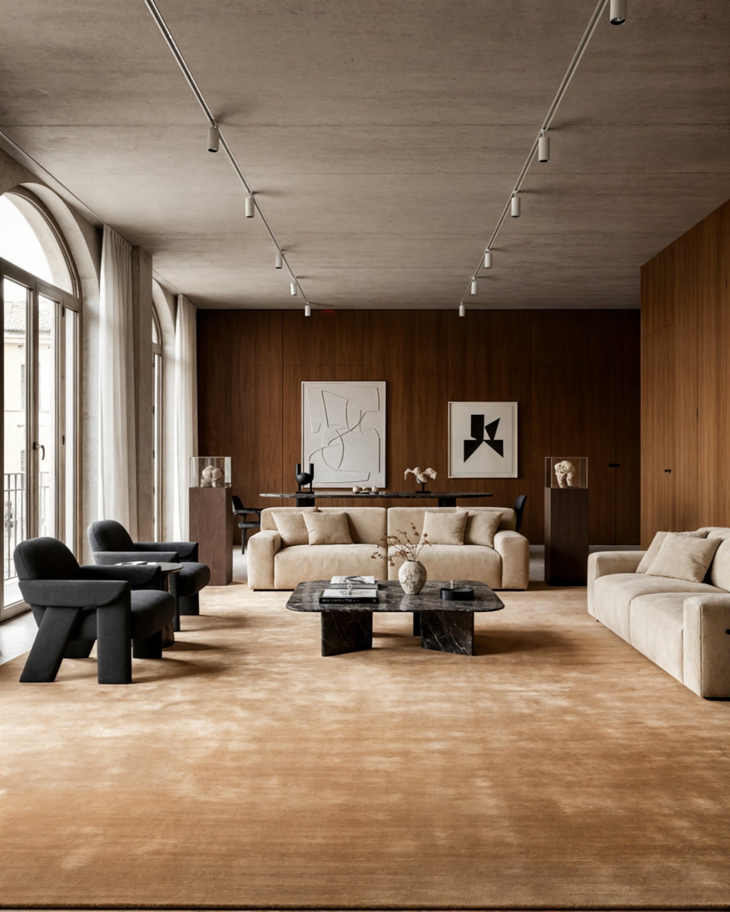 Plush Wool Rug / Camel | Popyuli