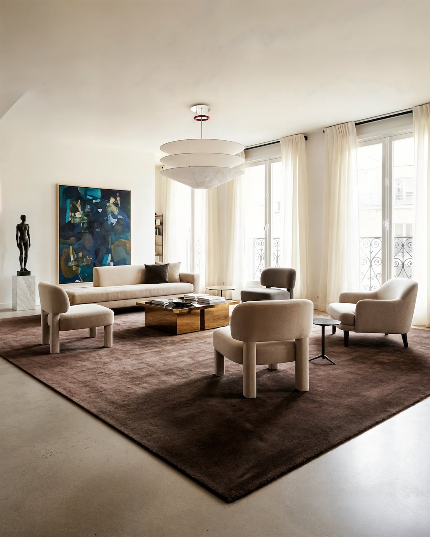 Plush Wool Rug / Chocolate | Popyuli