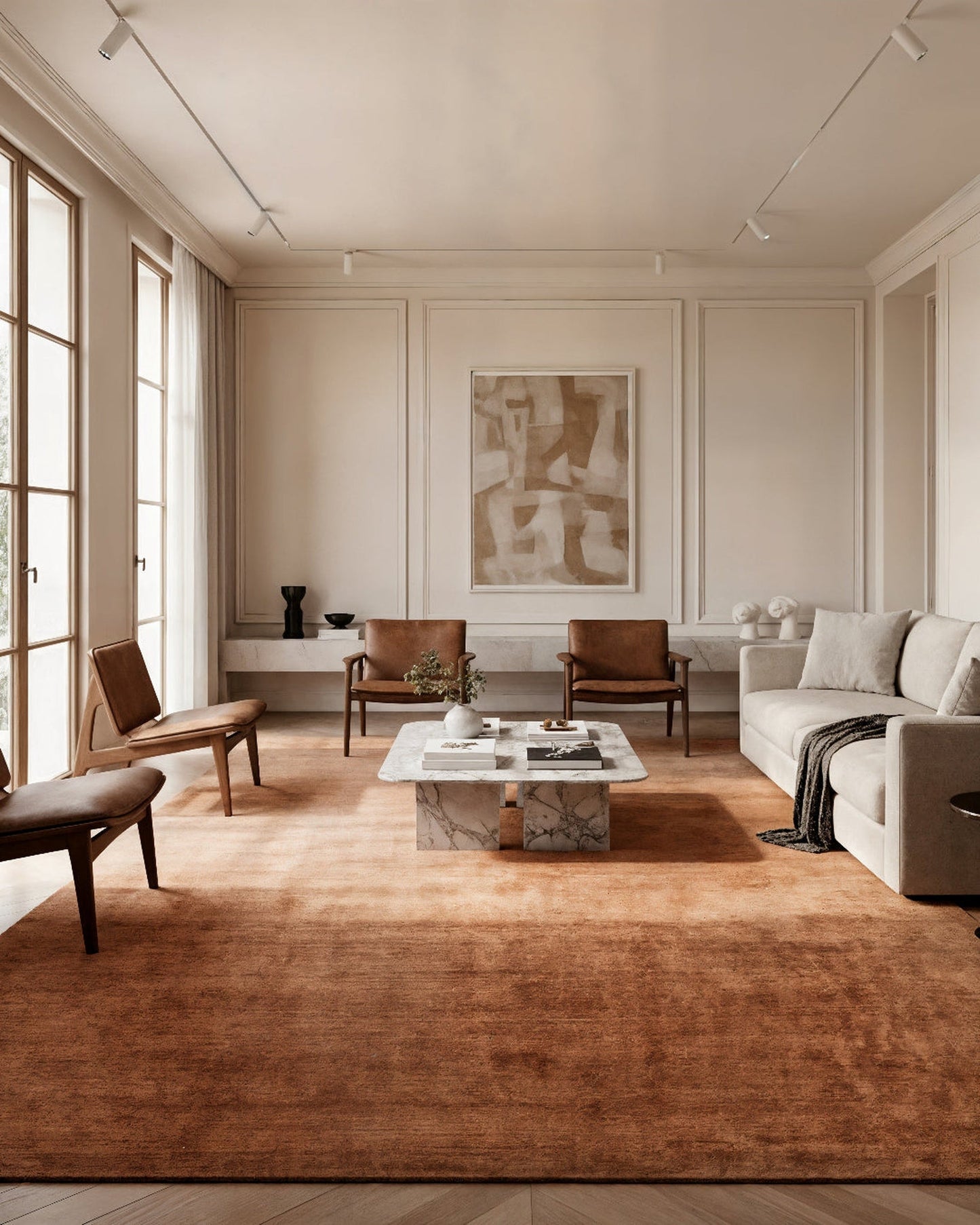 Plush Wool Rug / Copper | Popyuli