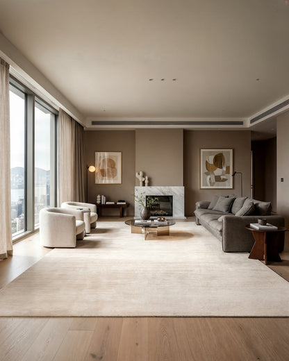 Plush Wool Rug / Sand | Popyuli