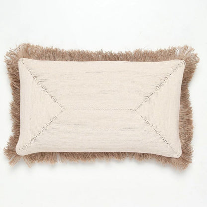 Arcane Embroidered Cushion Cover in Cream