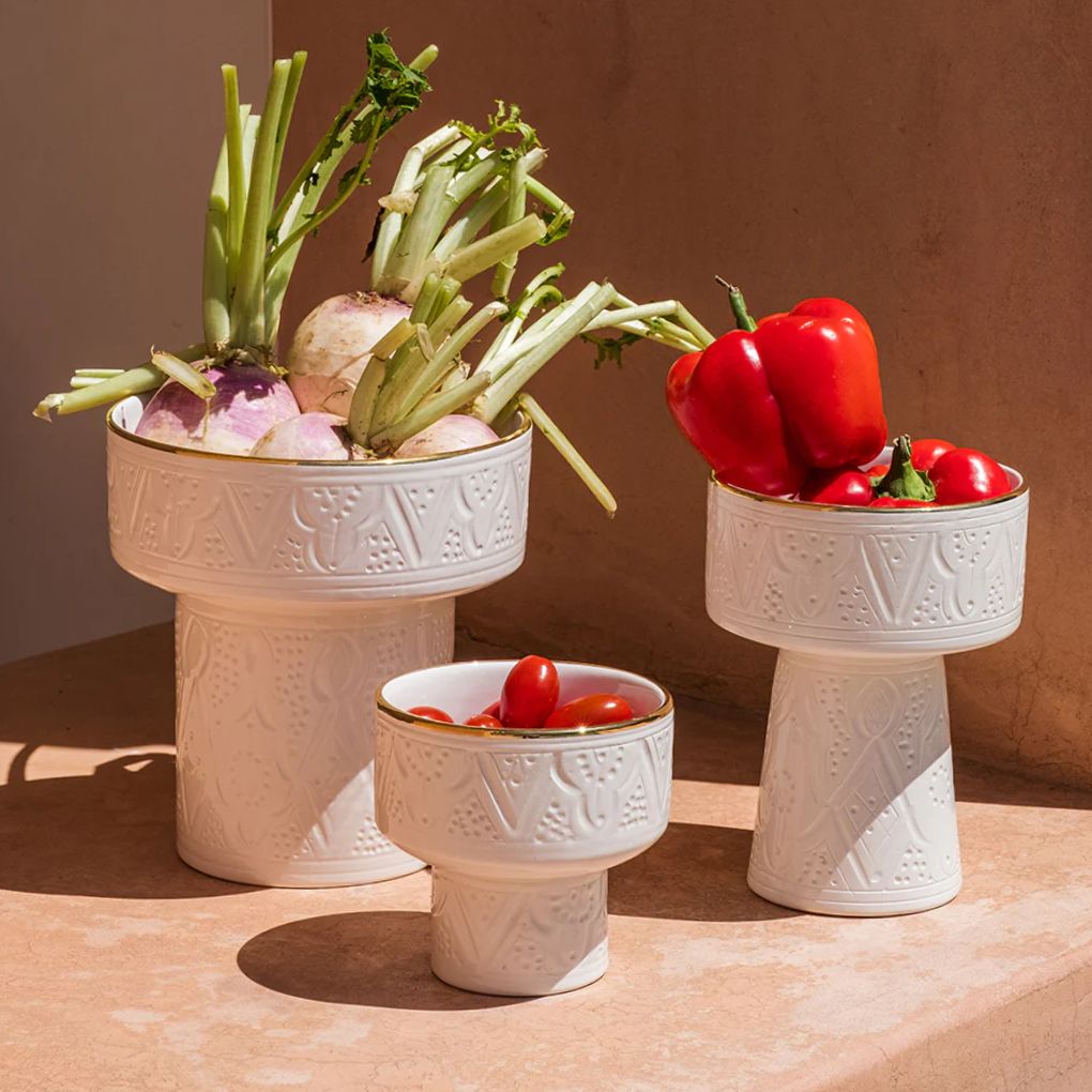 Beldi Fruit Bowl White Gold | Sizes Available