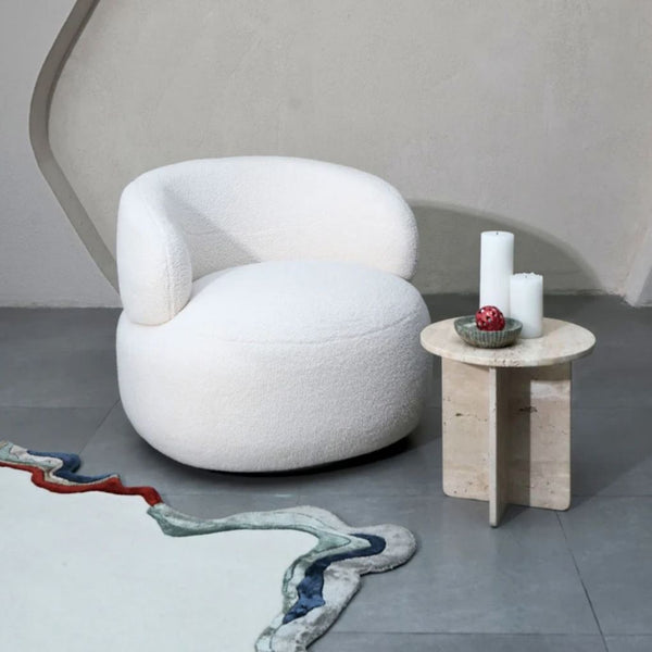 Leia Bouclé Swivel Chair