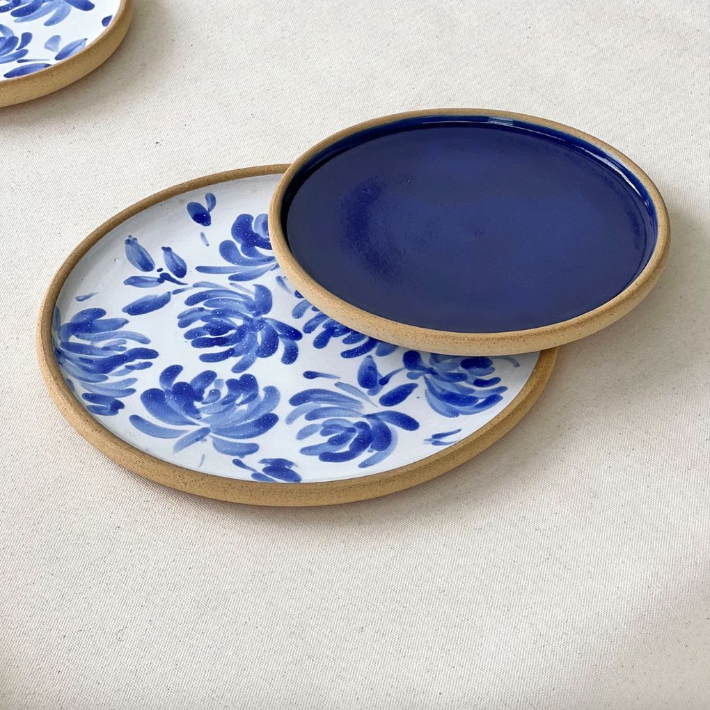 Chrysanthemum Dinner + Side Plate Set