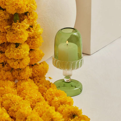 Fairy Lamp Candle Holder | Sage Green