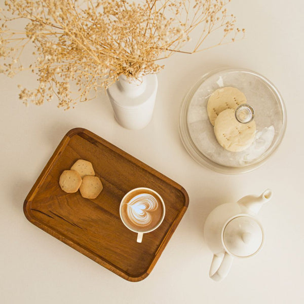 Wooden Hammered Tray