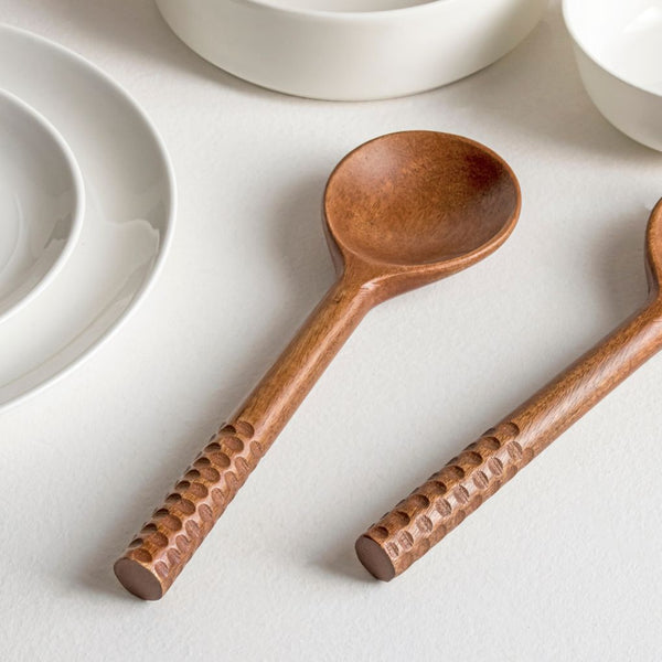 Wooden Serving Spoon | Set Of 2