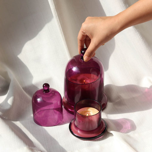 Glass Dome Candles | Colours Available