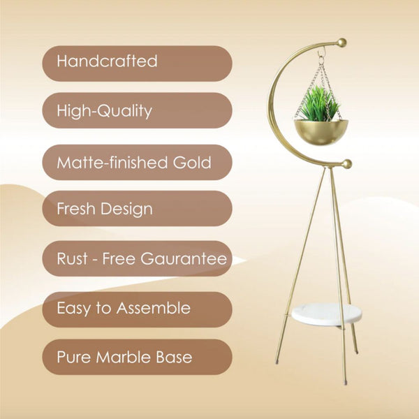 Metal Hanging Planter With Stand | Sizes Available