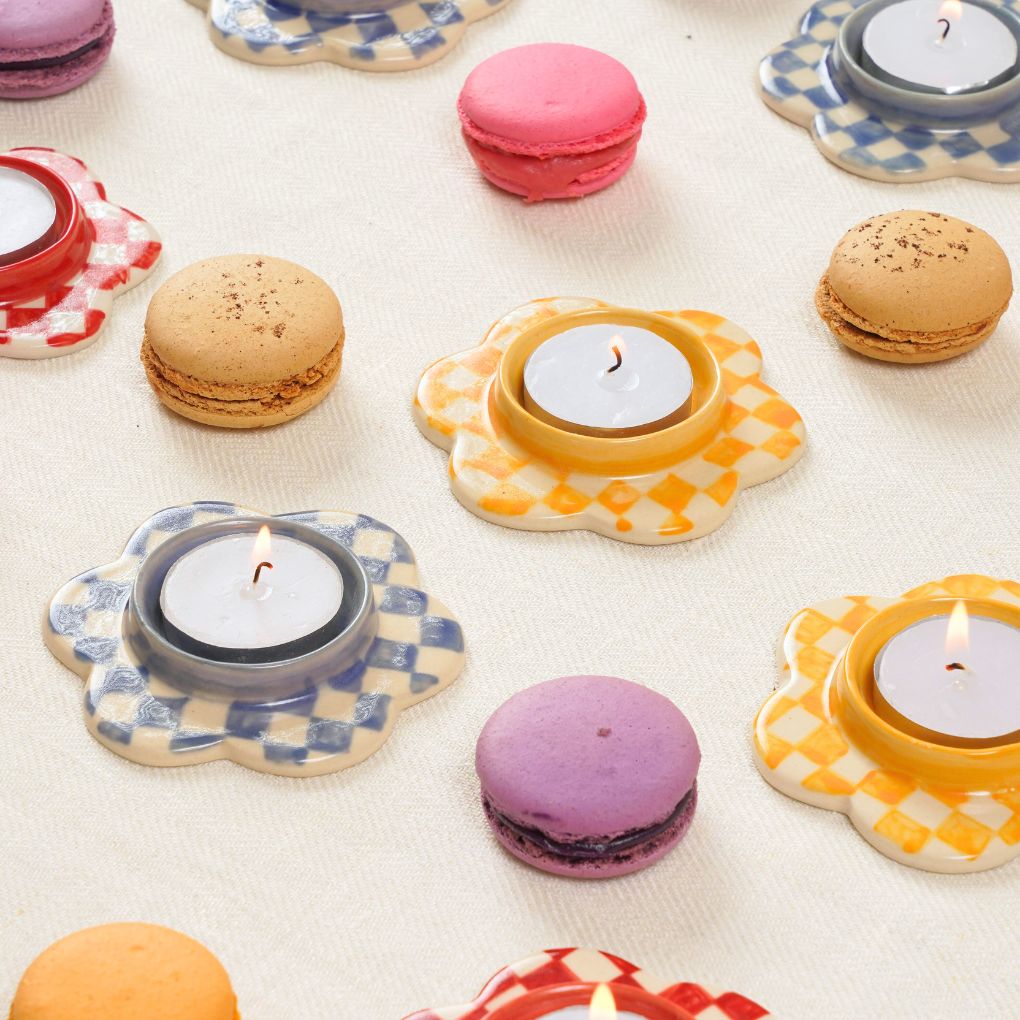 Imara - Set of 3 Ceramic Tealight Holders