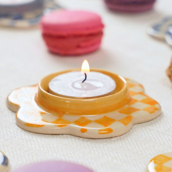 Imara - Set of 3 Ceramic Tealight Holders