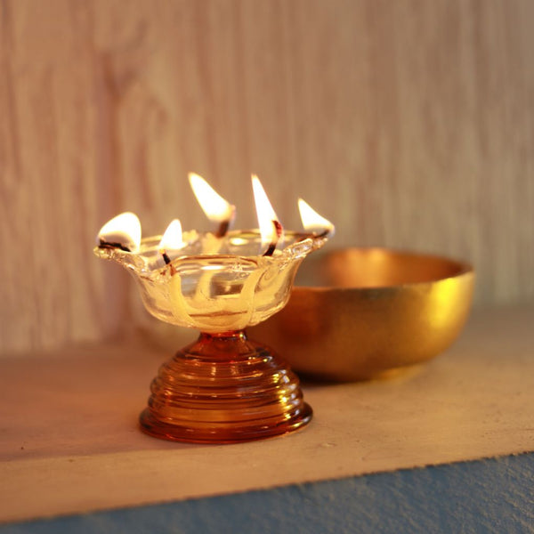 Short Glass Diya | Limited Edition