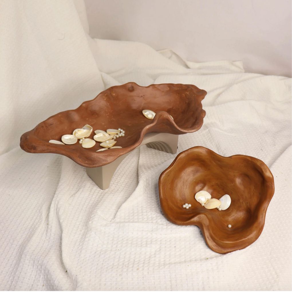 Wabi Sabi Organic Trinket & Fruit Bowls | Set Of 2 | Colours Available