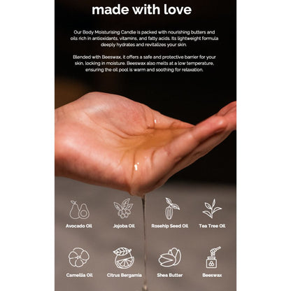 Body Moisturising Candle With Jojoba & Avocado Oil