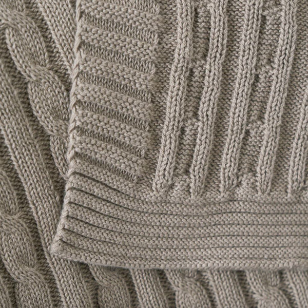 Cosy Knitted Throw Blanket