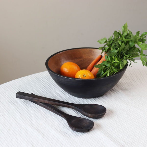 Large Acacia Wood Salad Bowl