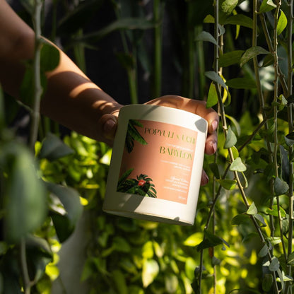 The Hanging Gardens of Babylon Candle in Ivory Ceramic