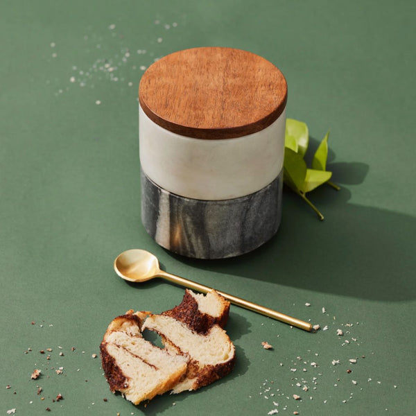 Stacked Marble Condiment Bowls Set