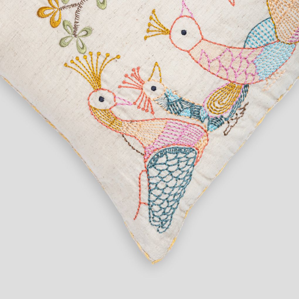 Bria Embroidered Pillow Cover