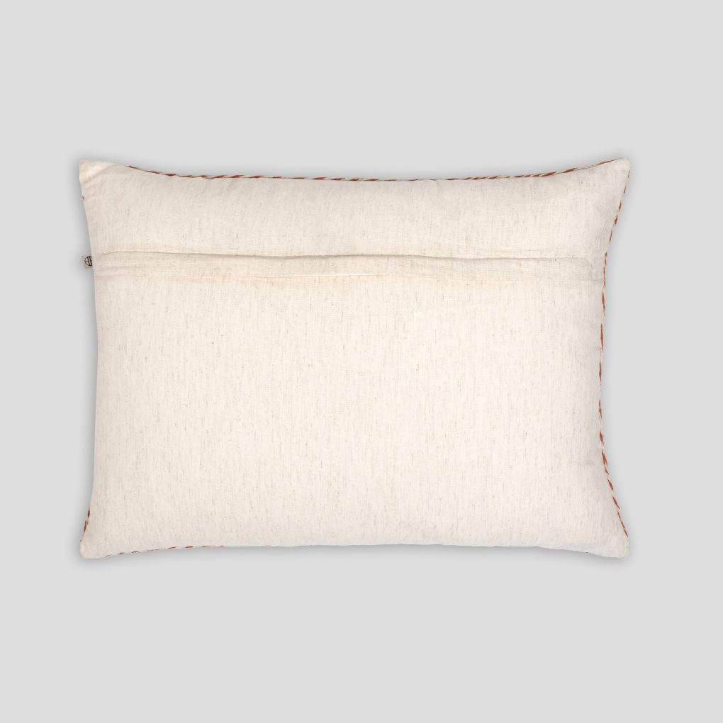 Camal Embroidered Pillow Cover