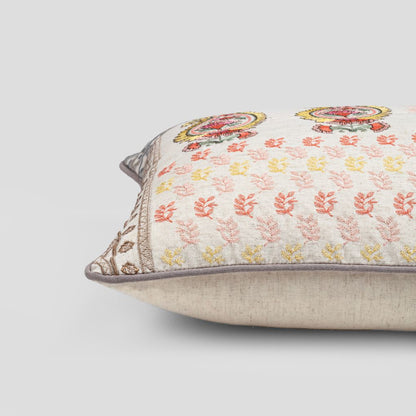 Floran Embroidered Pillow Cover