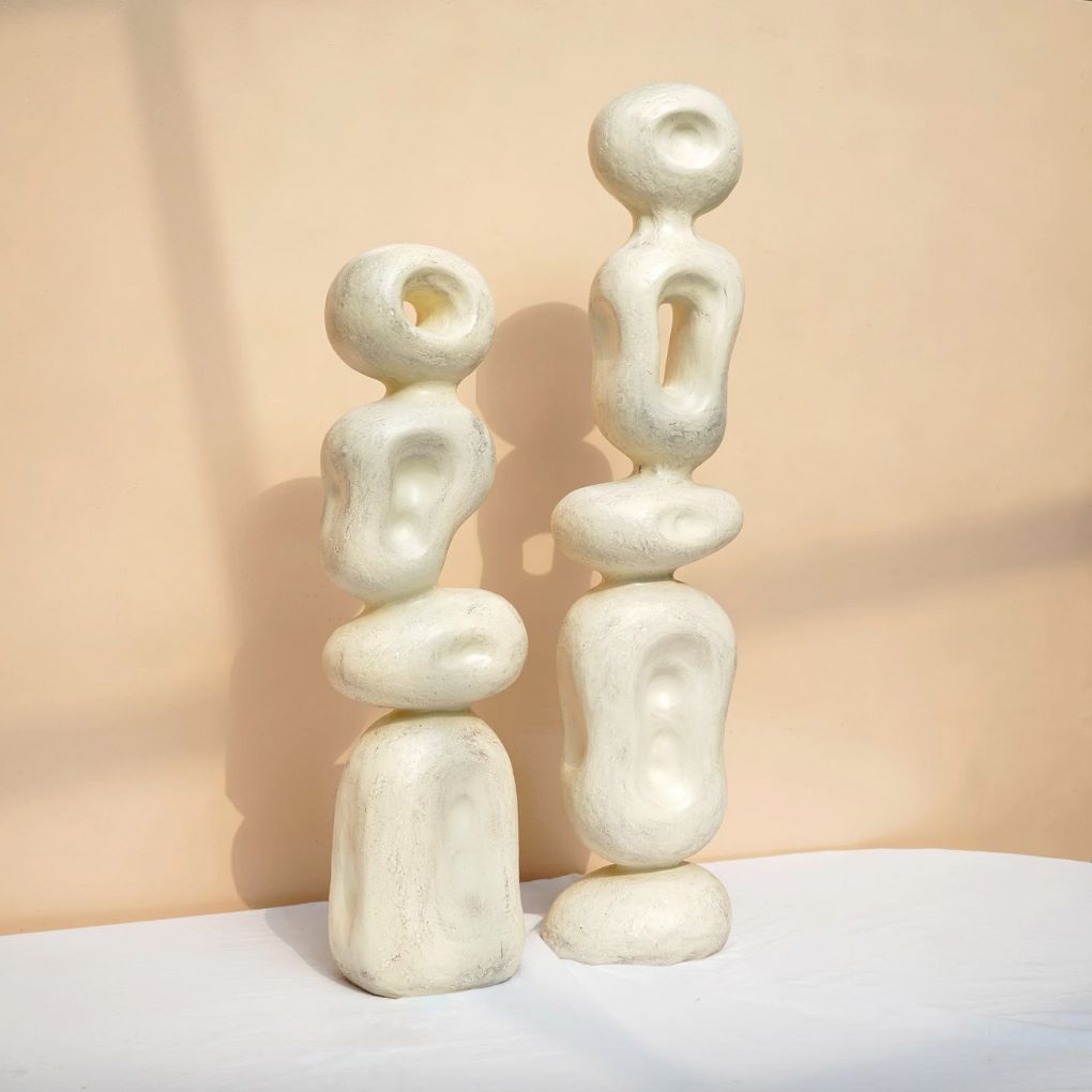 Ren Organic Decorative Sculpture | Set Of 2