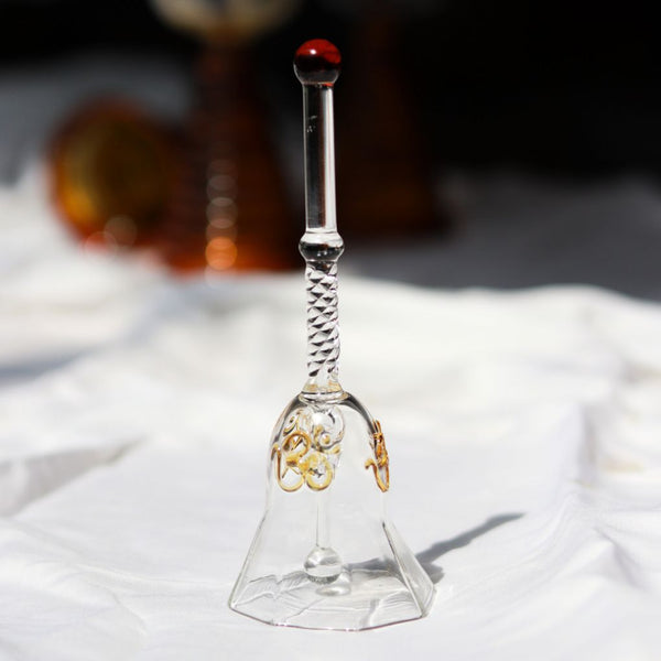 Festive Ringing Glass Bell
