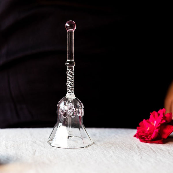 Festive Ringing Glass Bell