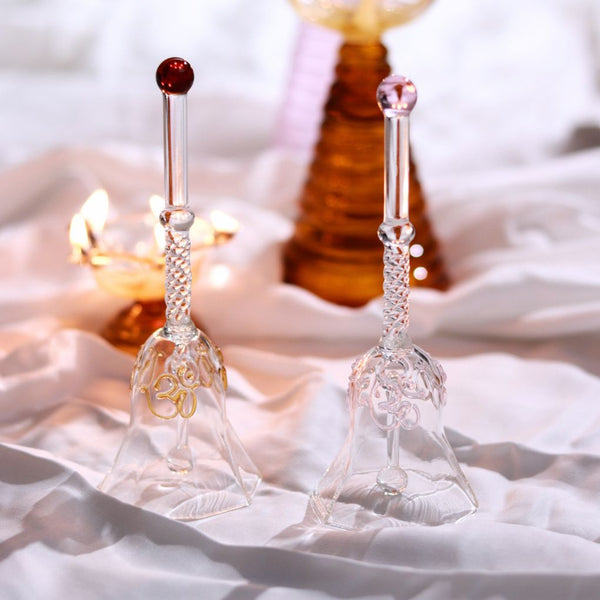Festive Ringing Glass Bell