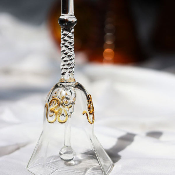 Festive Ringing Glass Bell