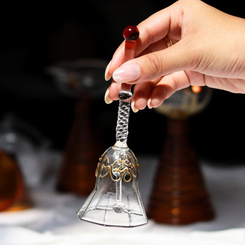 Festive Ringing Glass Bell